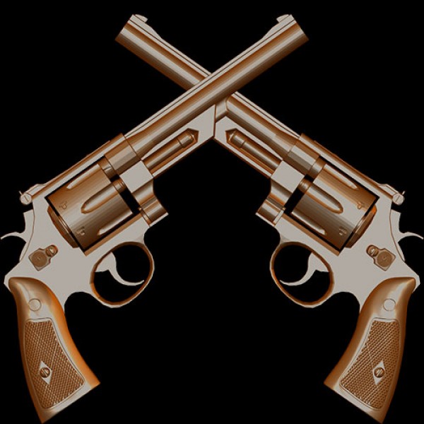 Crossed Pistols